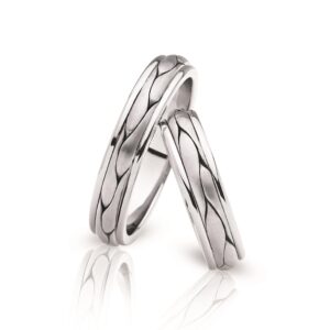 Nuran hvidgulds forlovelses/ vielses ringe