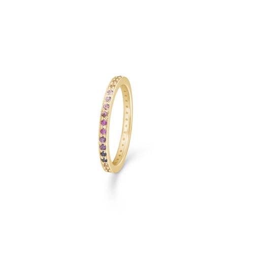 18kt guld ring med diamanter 0,93 og 0,04ct