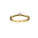 Baltisk rav ring med inklusion 14 kt guld UNIKA