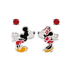 Mickey og Minnie Mouse som kysser