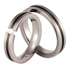 Ametyst og brillant guldring