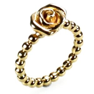 Rose ring i 14 kt guld